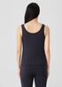 Pima Cotton Stretch Jersey Scoop Neck Tank