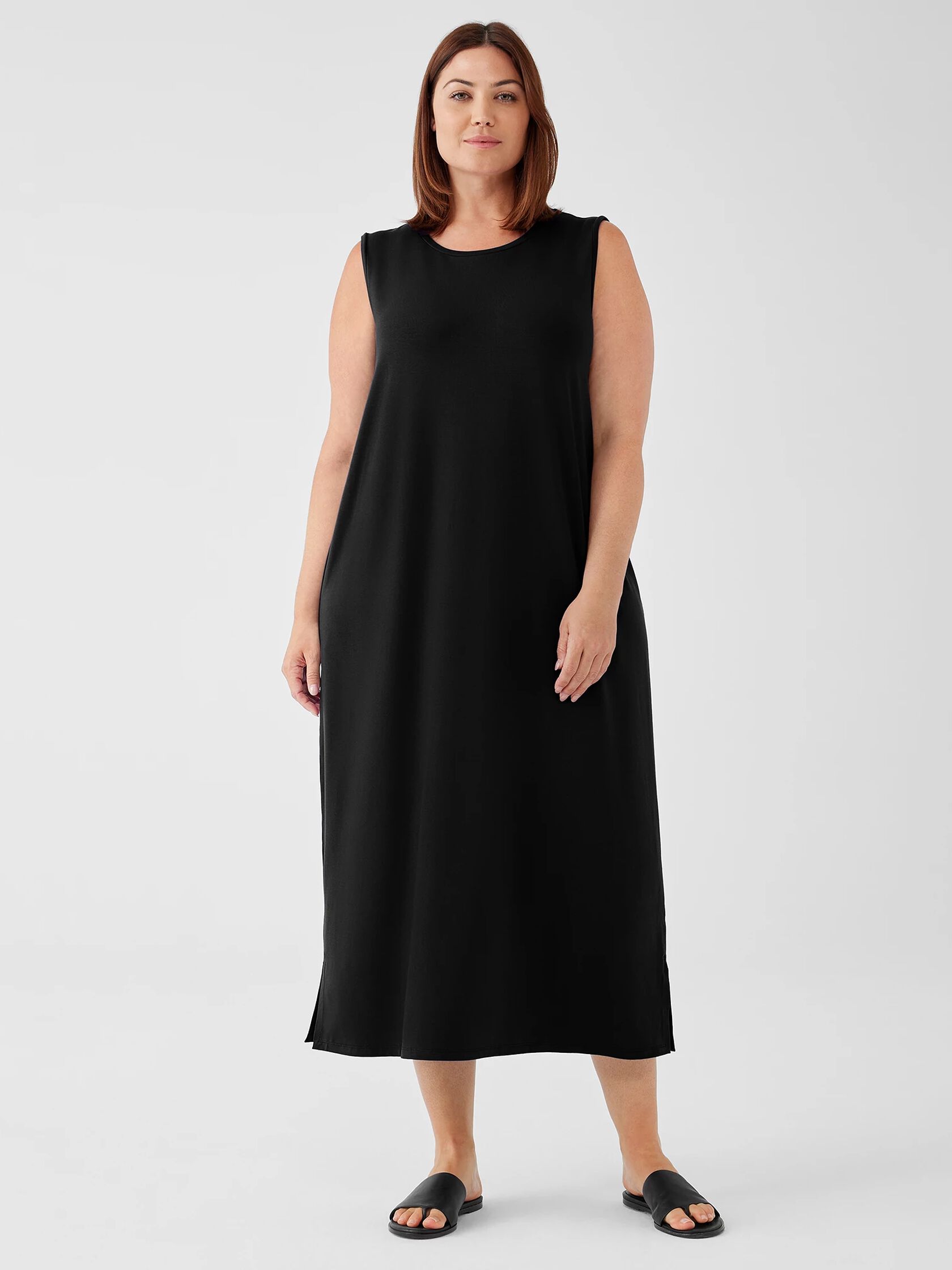 Stretch Jersey Knit Tank Dress | EILEEN FISHER