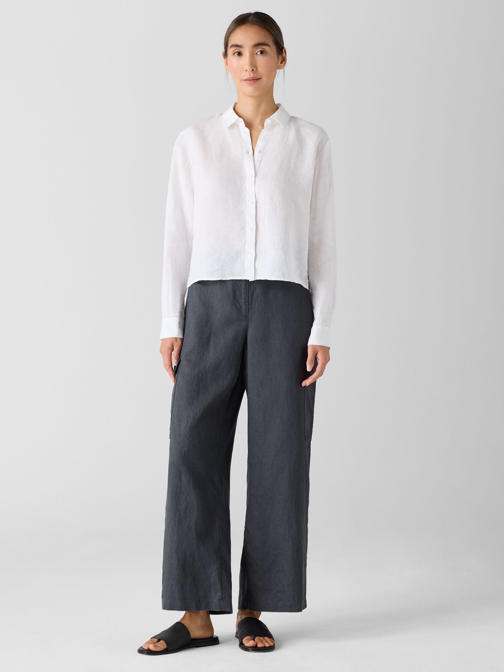 Organic Linen Cargo Pant