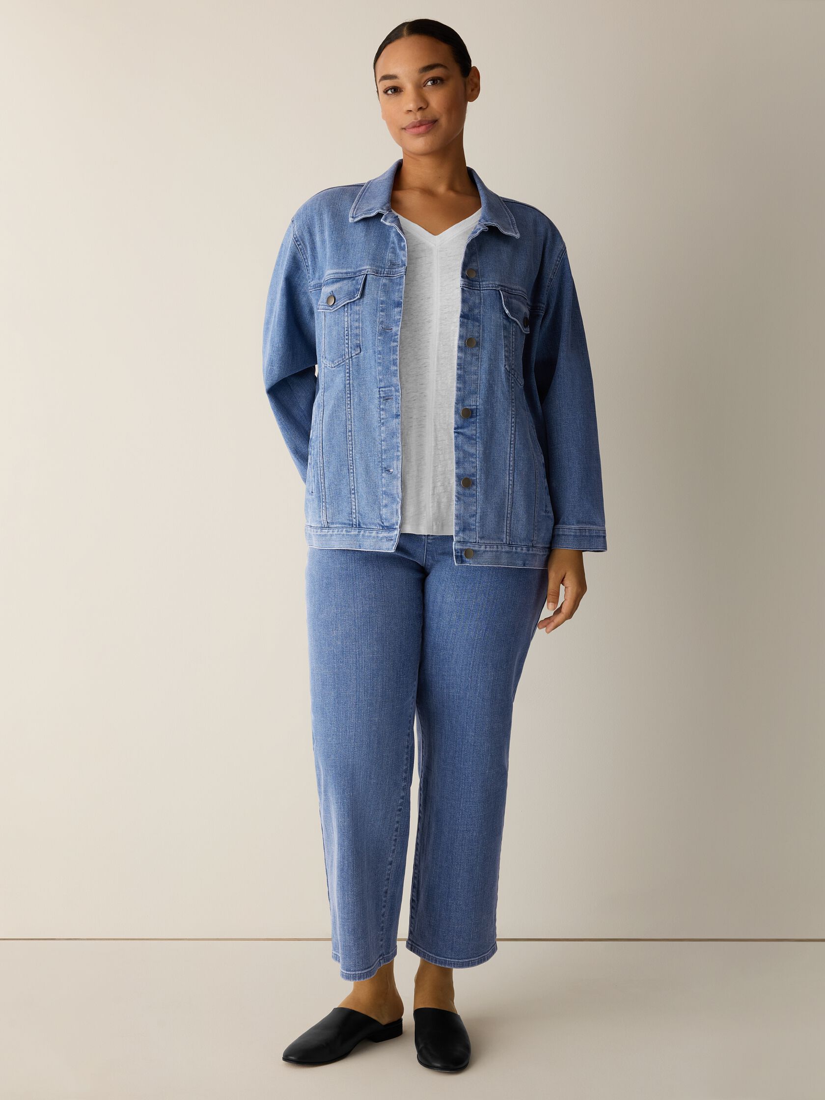 Cotton Stretch Denim Jacket