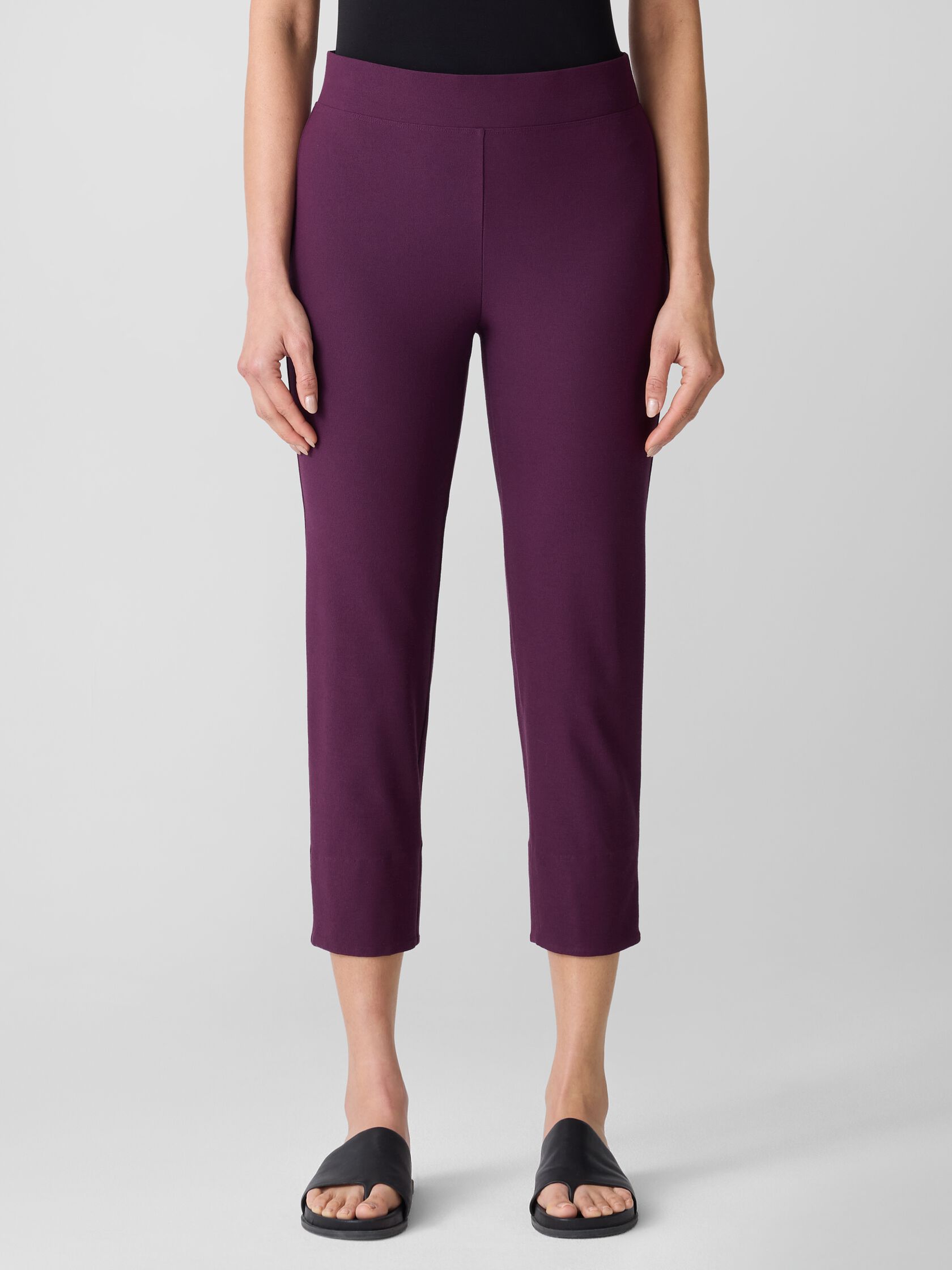 Washable Stretch Crepe Slim Pant