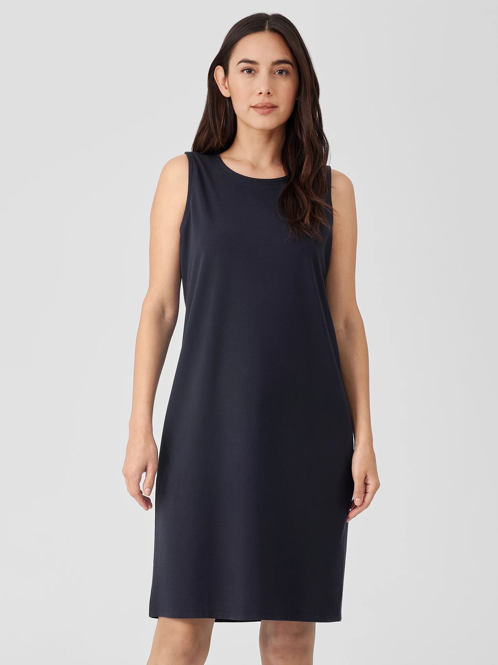 Pima Cotton Stretch Jersey Tank Dress