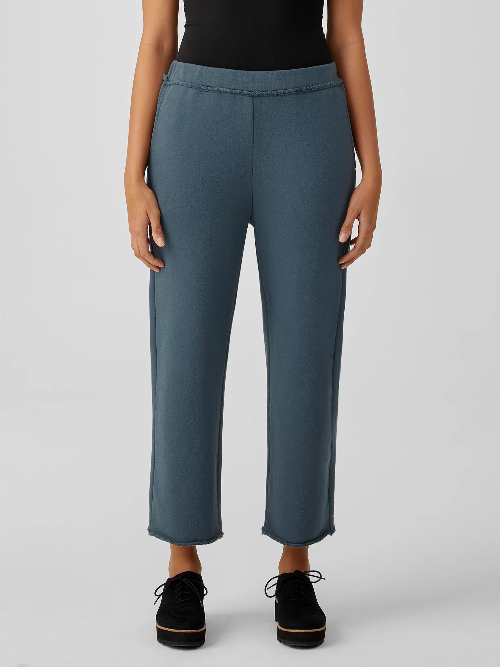 Organic Cotton French Terry Straight Pant