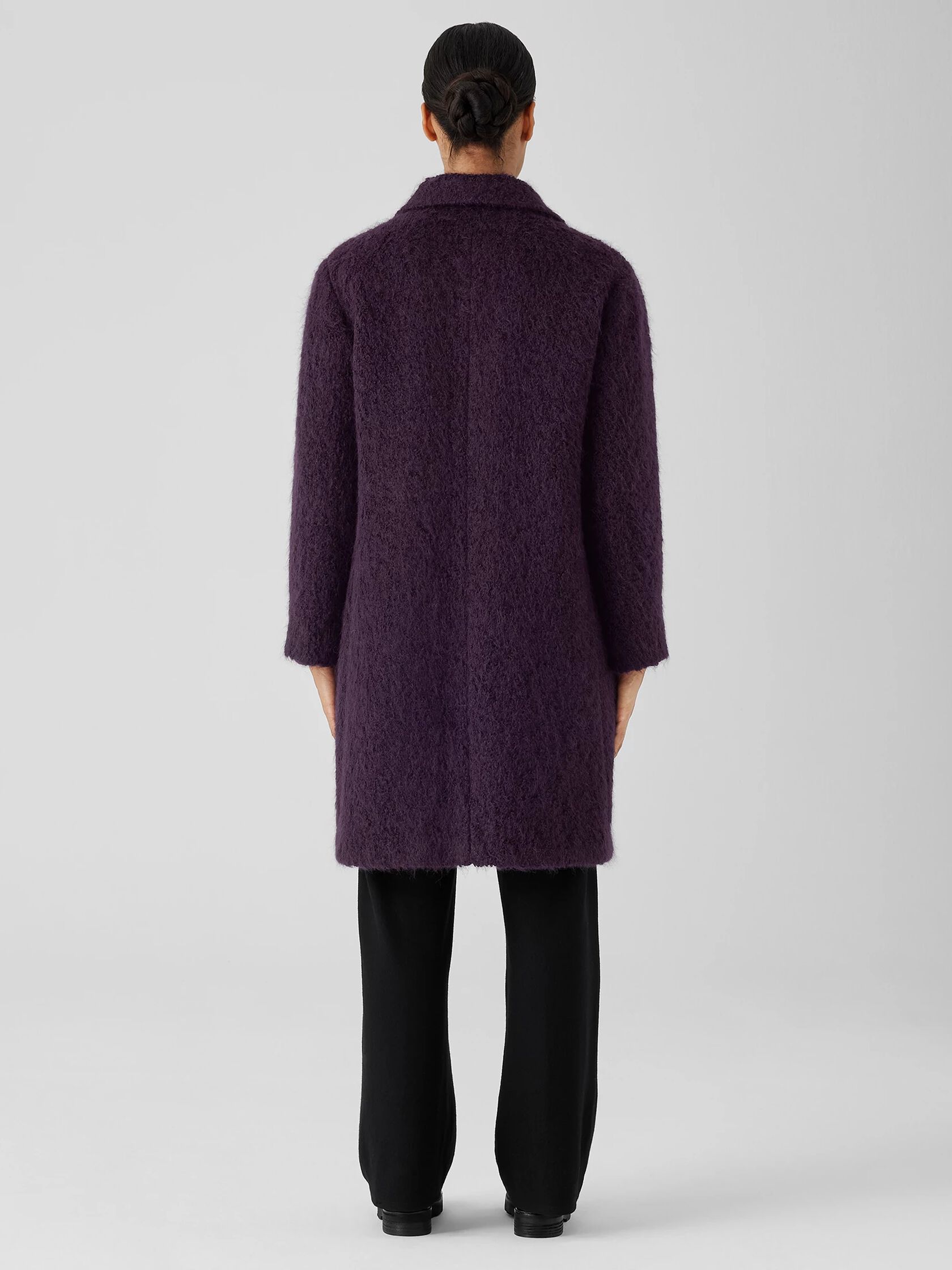 Alpaca Boucle Notch Collar Coat