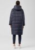 Eggshell Recycled Nylon Long Coat