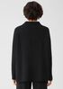 Recycled Cashmere Wool Mock Neck Box-Top