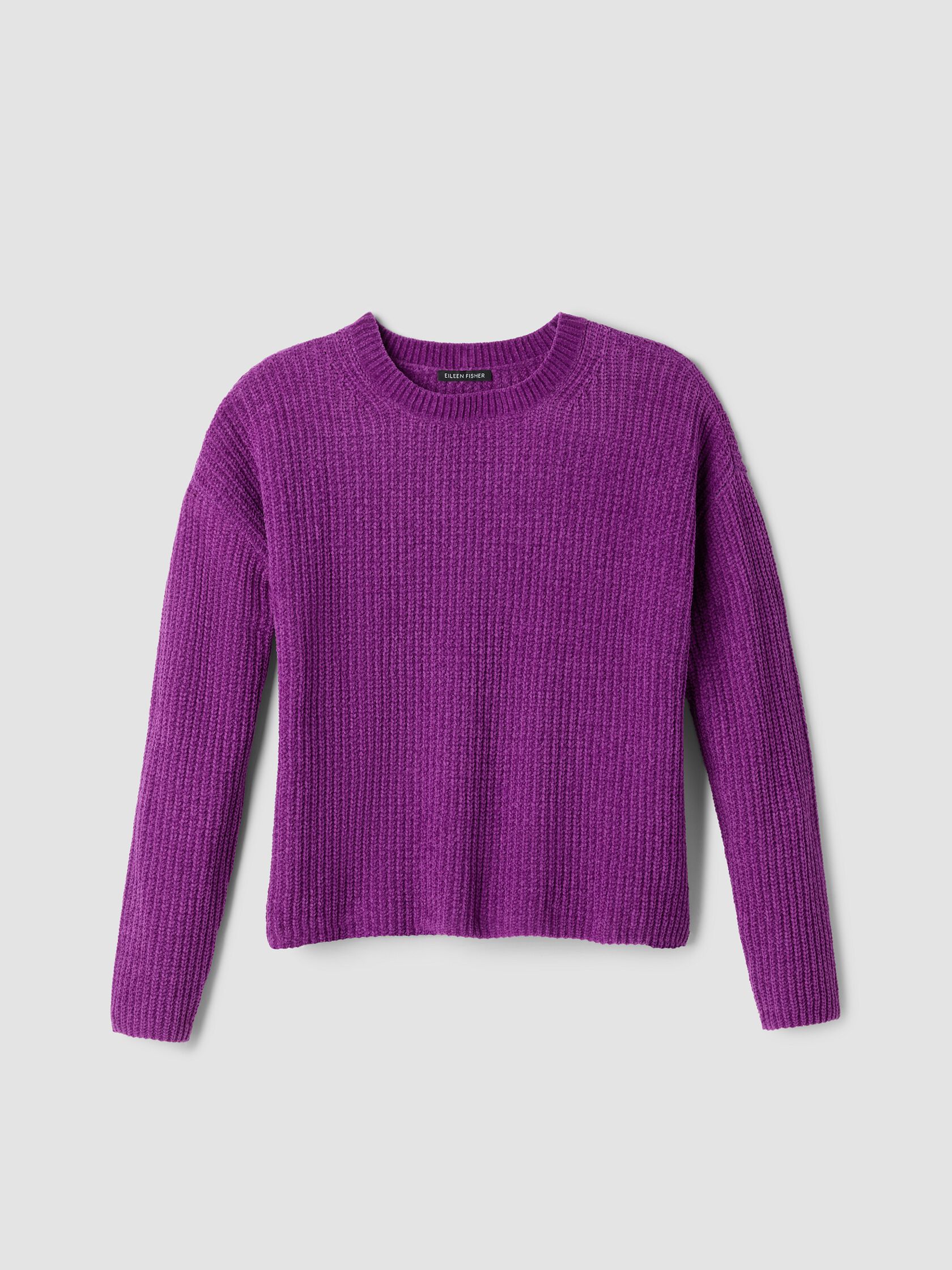 Organic Cotton Chenille Crew Neck Top