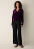 Velvet Band Collar Shirt