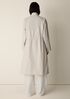 Light Cotton Nylon Drape Neck Coat