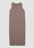 Stretch Jersey Knit Round Neck Dress