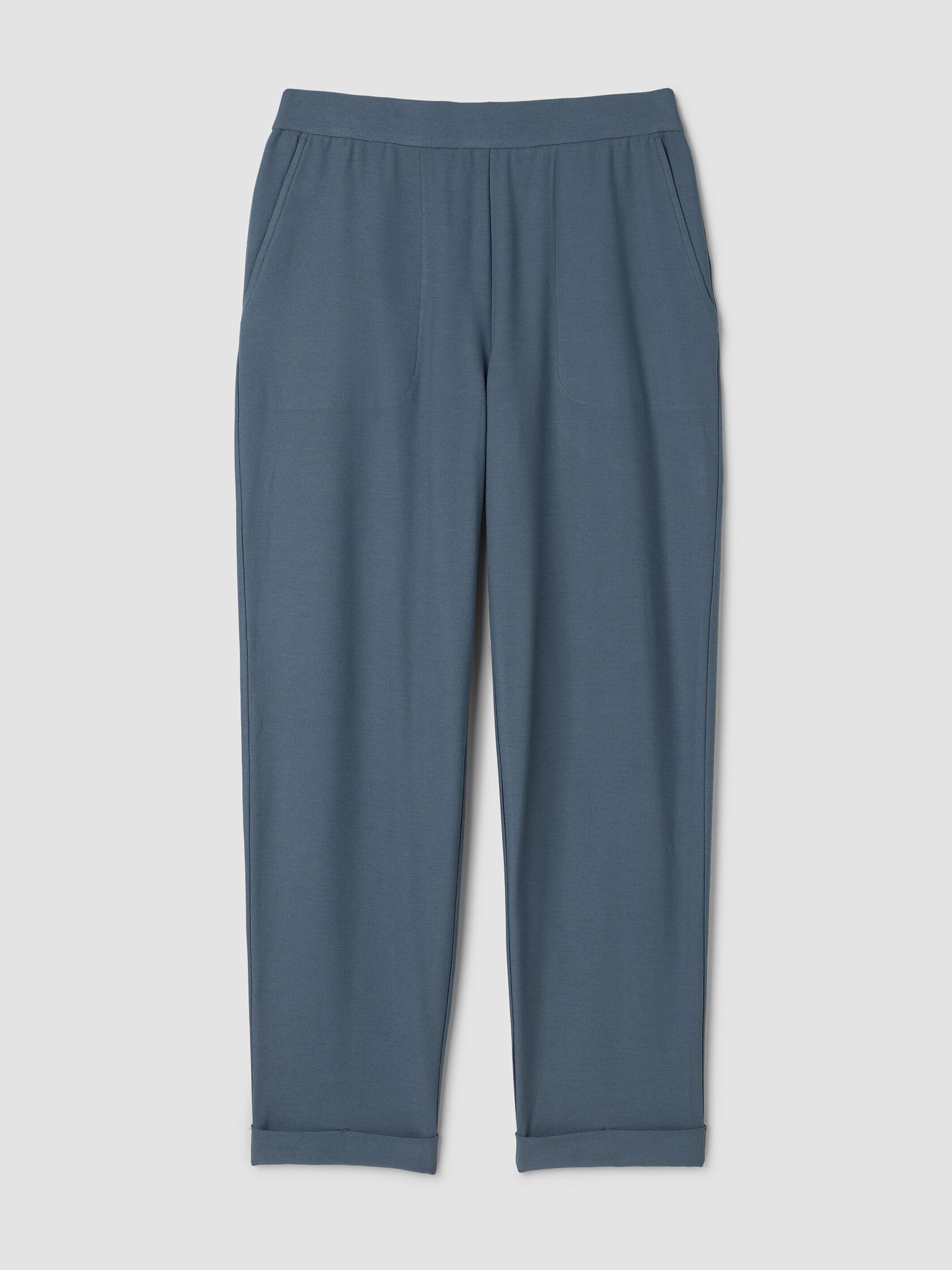Washable Stretch Crepe Cuffed Pant