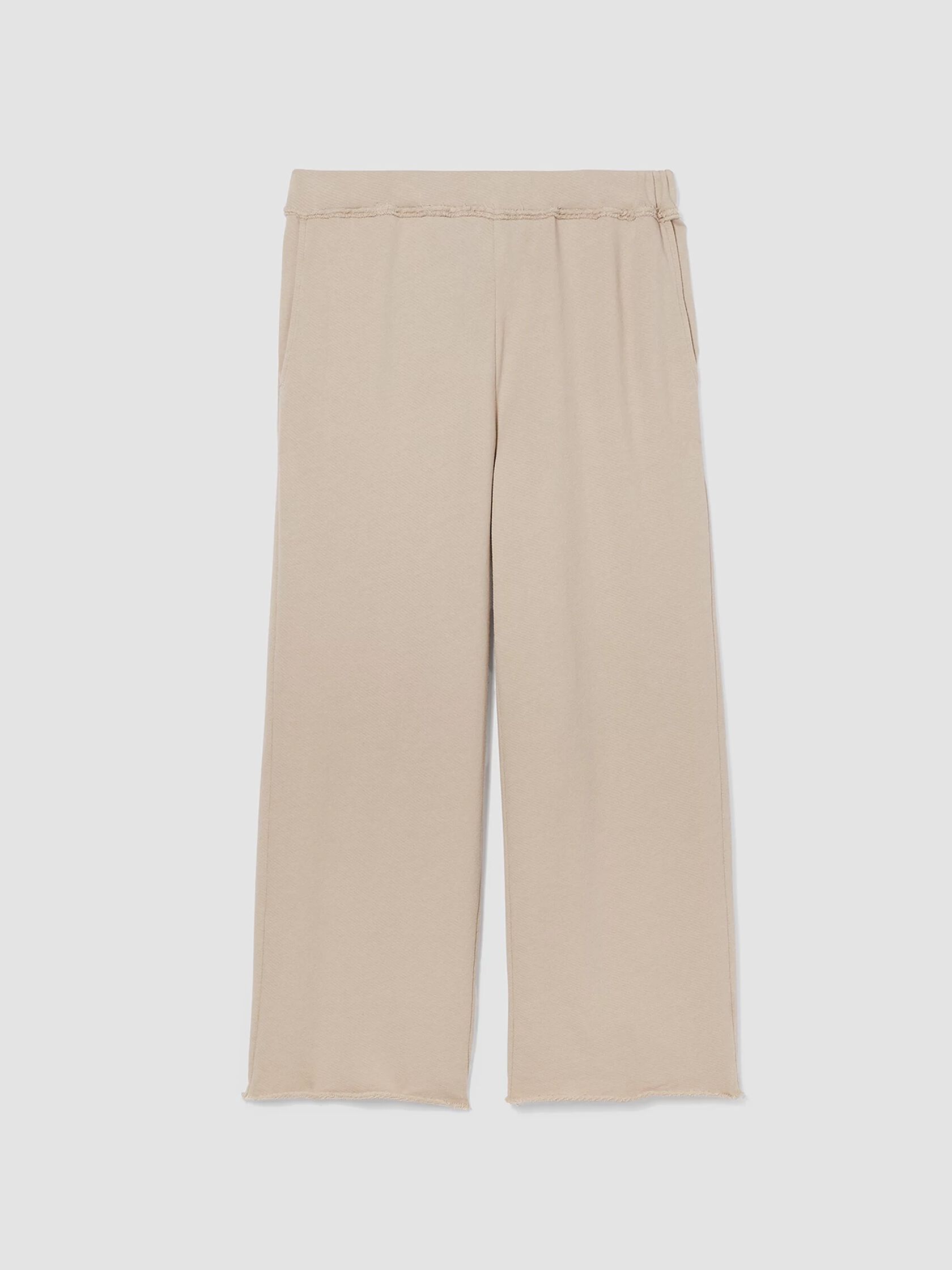 Lightweight Organic Cotton French Terry Straight Pant