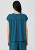 Fine Jersey Shirred-Back Top