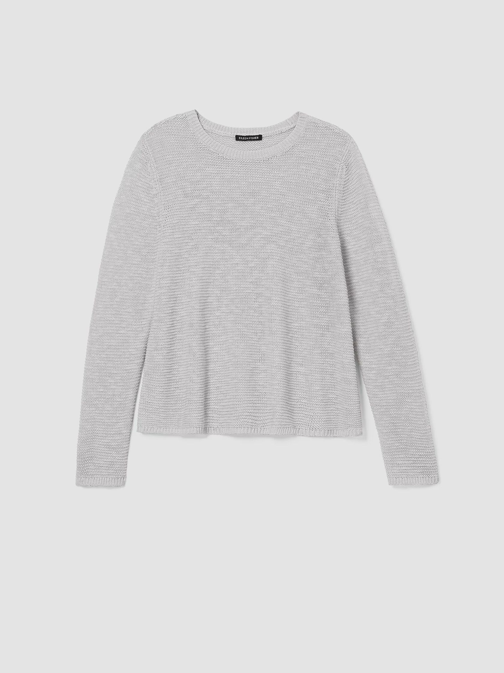 Organic Cotton Linen Slub Crew Neck Top
