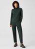 Fine Jersey Scrunch Neck Top