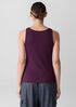 Organic Cotton Stretch Rib Scoop Neck Tank