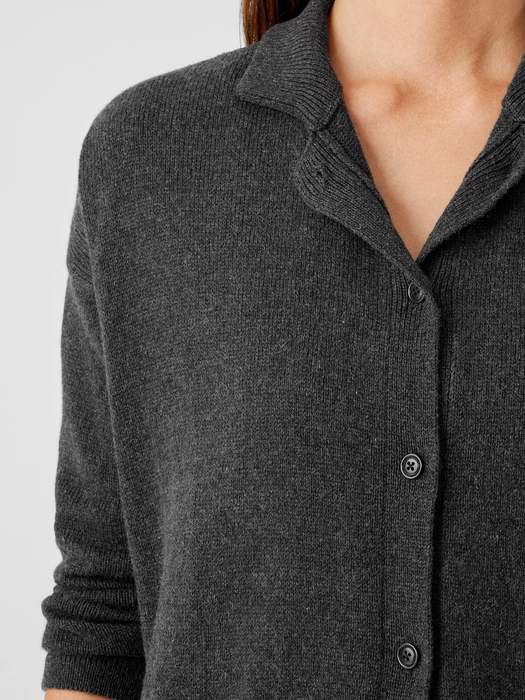 Cotton and Recycled Cashmere Cardigan