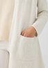 Peruvian Organic Cotton Crimp Hooded Cardigan