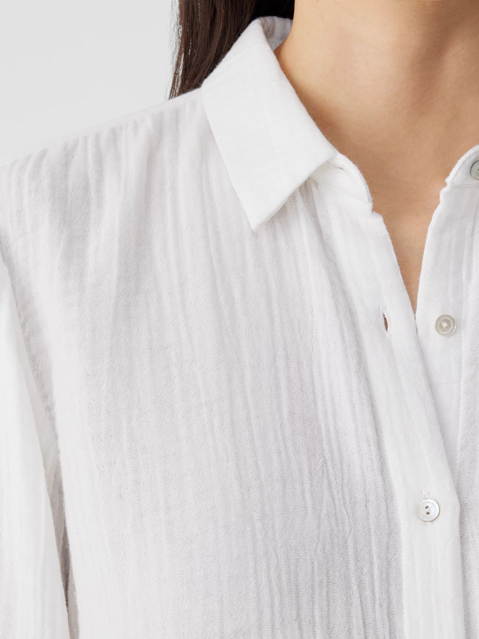 Organic Cotton Gauze Classic Collar Shirt