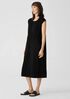 Fine Jersey Jewel Neck Dress