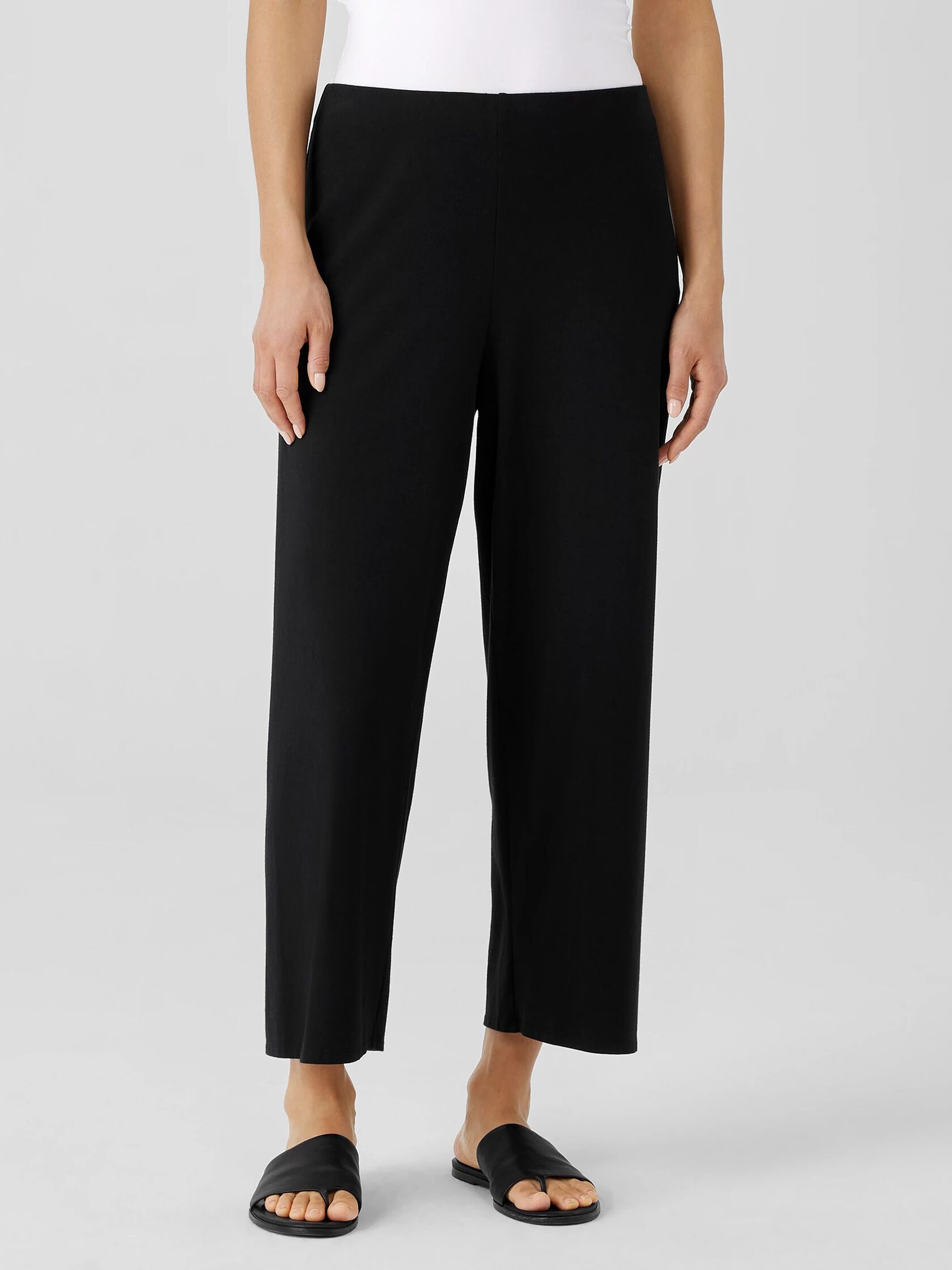 Traceable Cotton Jersey Straight Pant