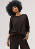Waffle Cotton Blend Doubleknit Box-Top