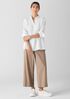 Organic Cotton Ripple Band Collar Shirt