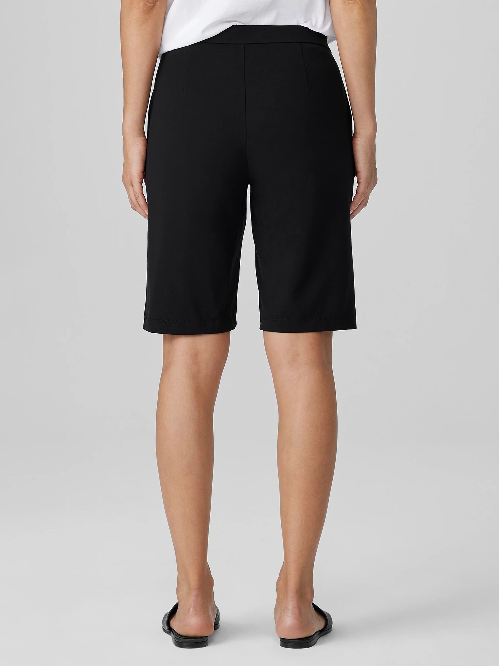 Pima Cotton Stretch Jersey Walking Shorts