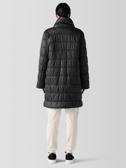 Stand Collar Coat Eileen Fisher Quilted Coat Eileen Fisher Stand
