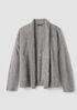 Cashmere Fluff High Collar Cardigan