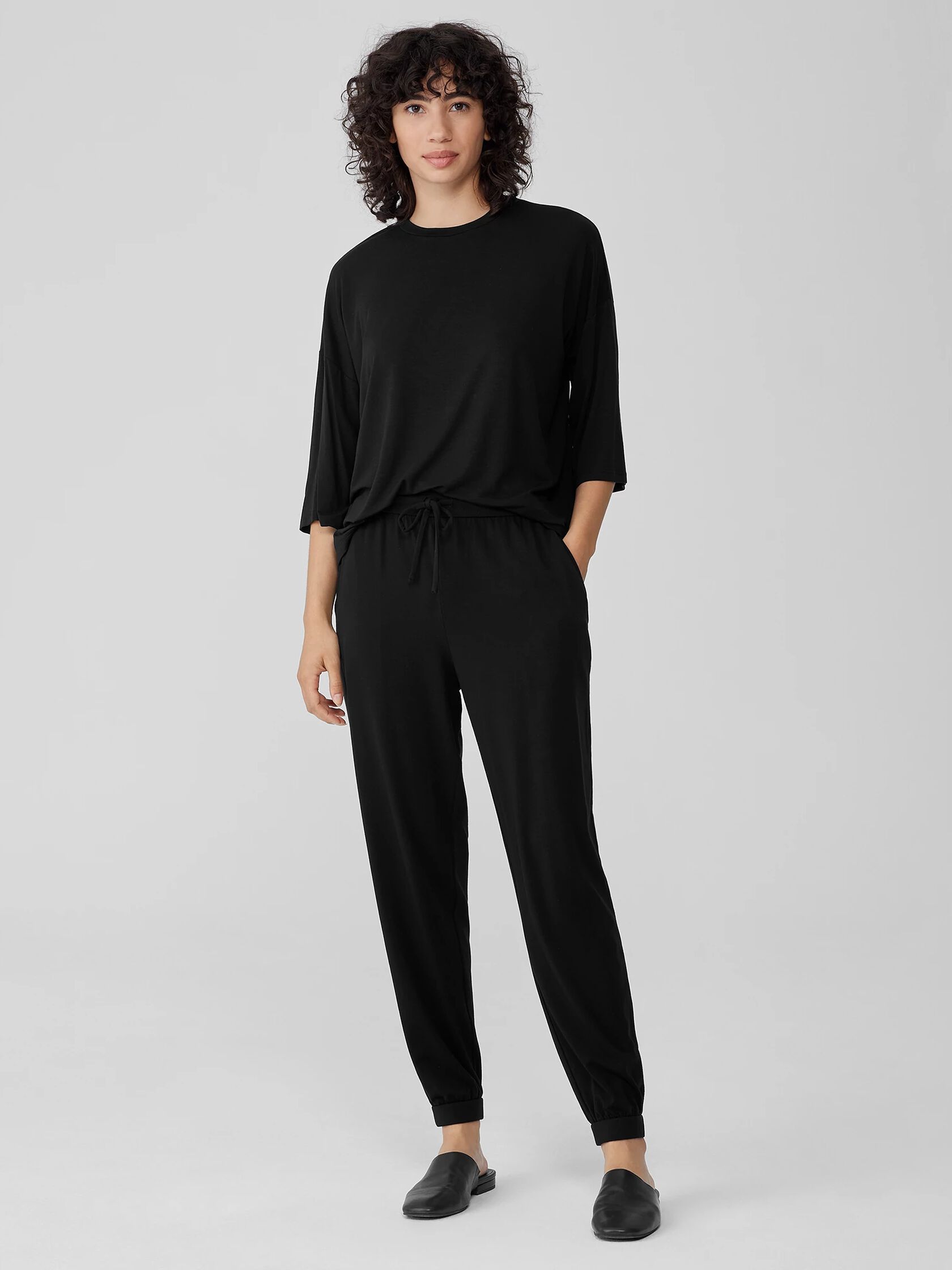 Stretch Jersey Knit Jogger Pant