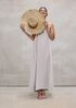 Striped Organic Cotton Gauze Cami Dress