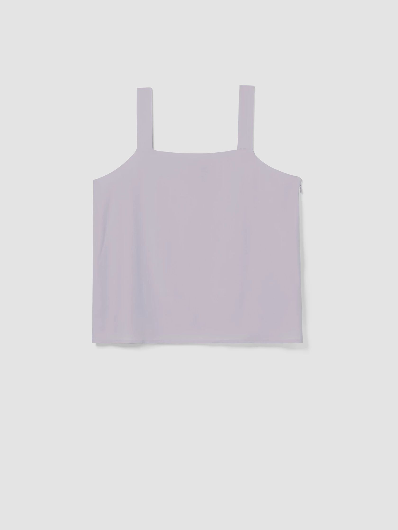 Silk Georgette Crepe Square Neck Tank