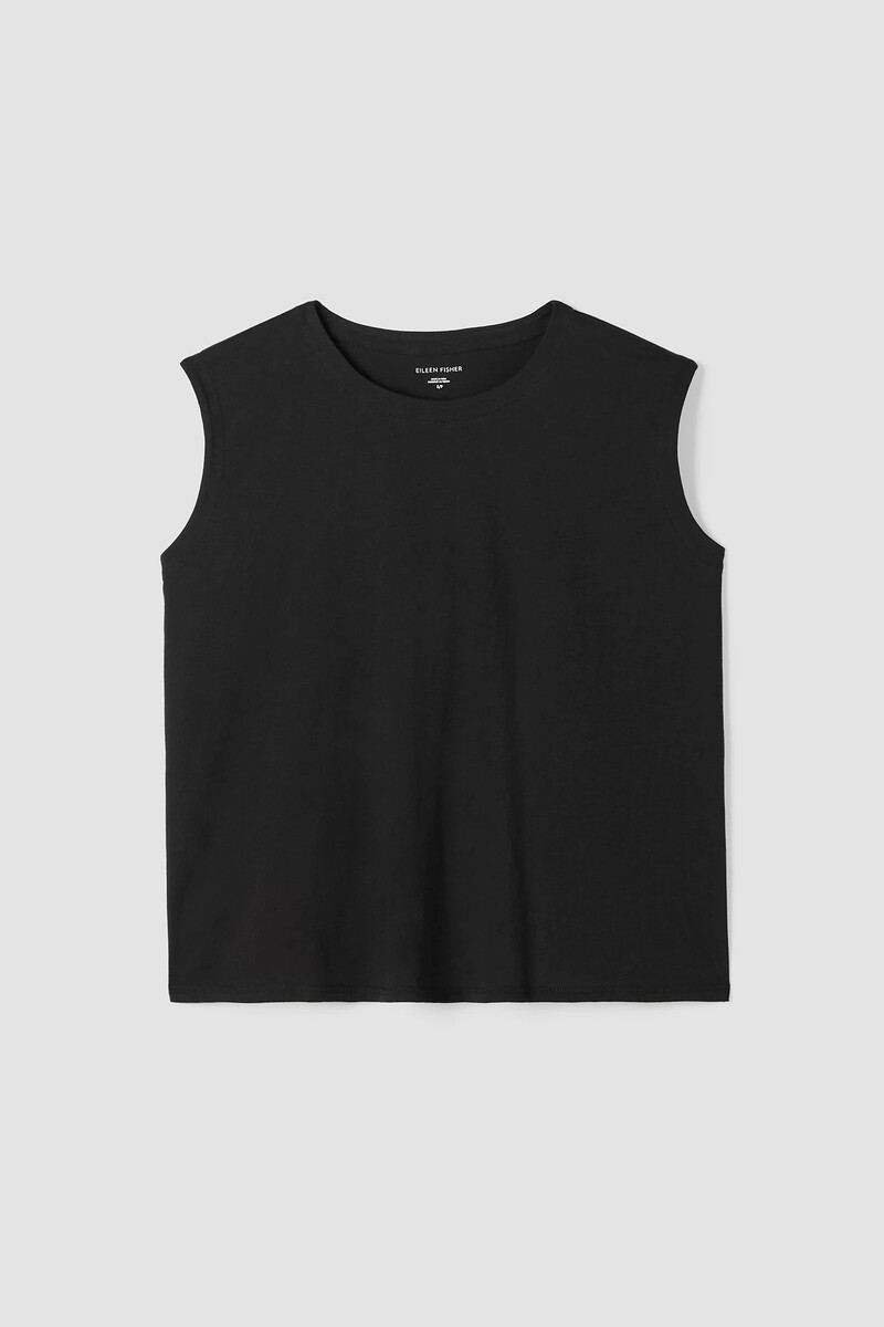 Organic Pima Cotton Jersey Round Neck Tank Organic Pima Cotton Jersey Round Neck Tank