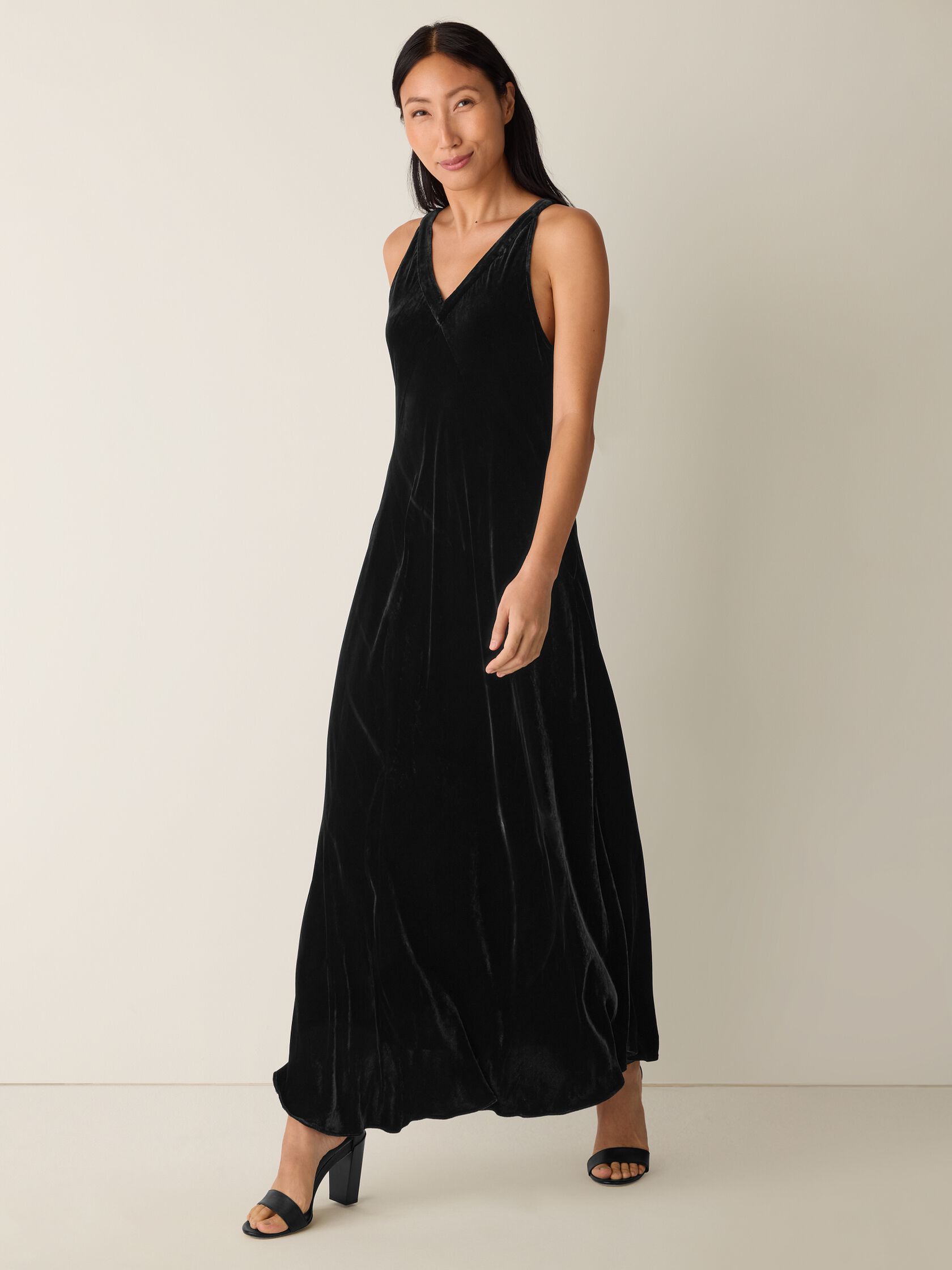 Velvet V-Neck Dress