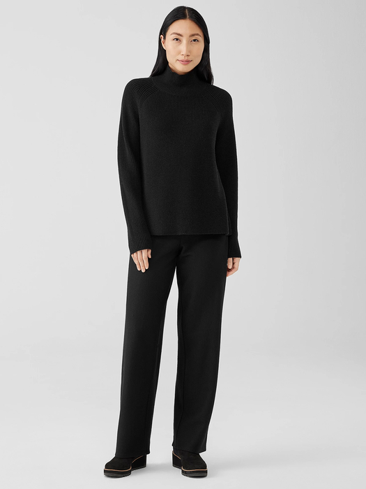 Merino Turtleneck Top in Regenerative Wool