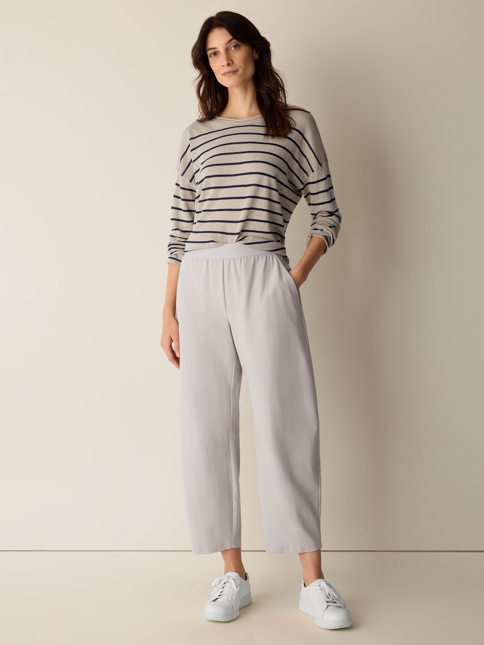 Washable Stretch Crepe Arch Pant