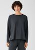 Stretch Jersey Knit Side-Zip Box-Top