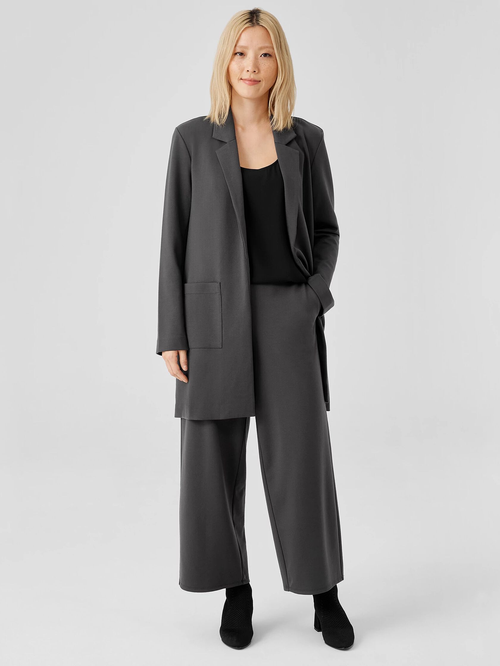 Washable Flex Ponte Wide-Leg Pant