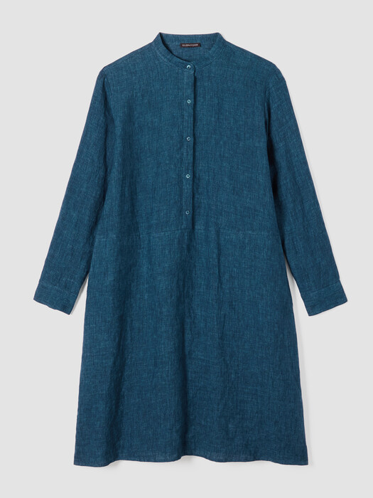 Washed Organic Linen Délavé Shirtdress