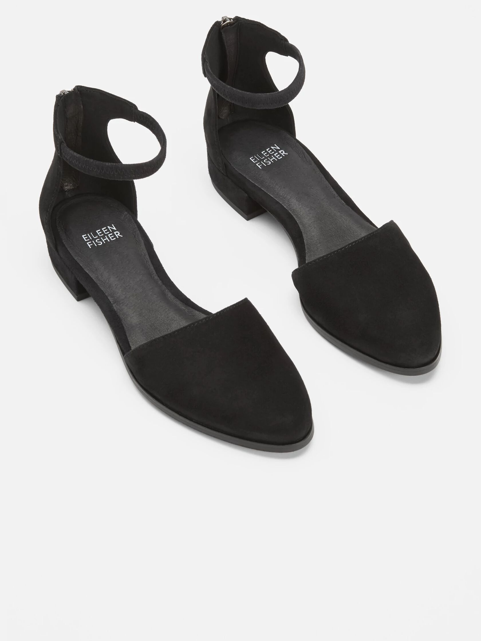 Hutton Suede Ankle Strap Flat