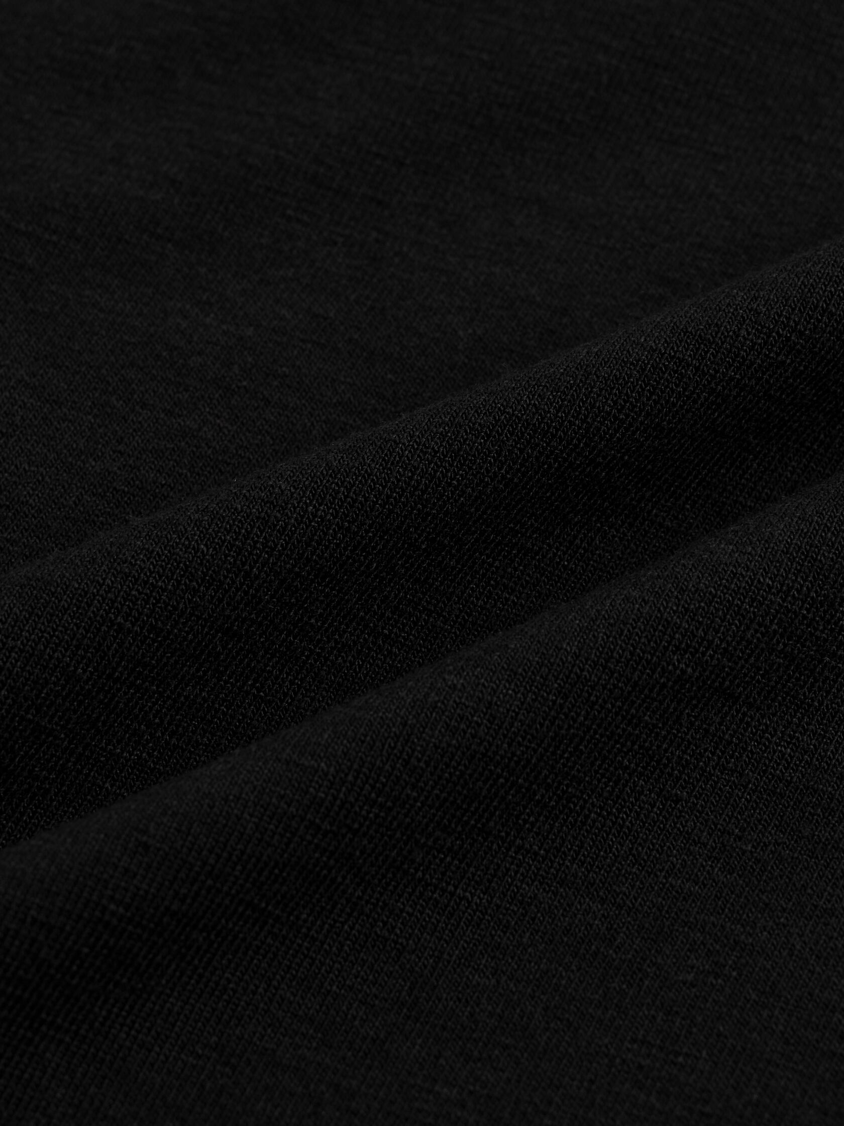 Fine Stretch Jersey Knit V-Neck Long Top