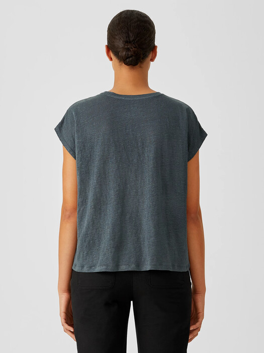 Organic Linen Jersey Square Top