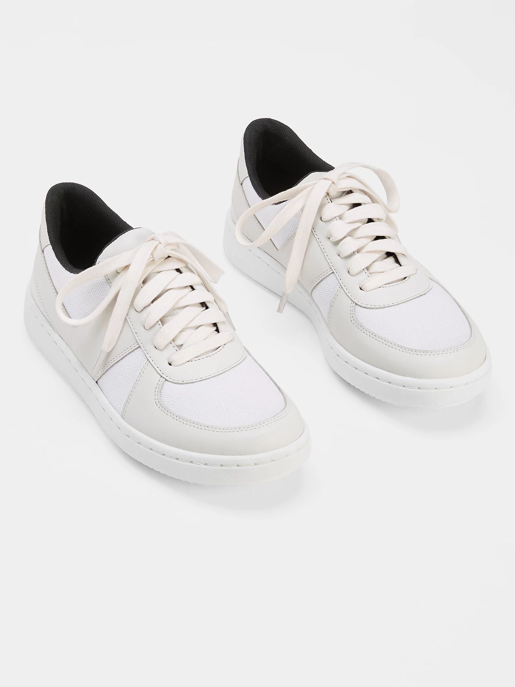 Trainer Leather and Canvas Sneaker