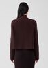 Merino Cropped Turtleneck Top in Regenerative Wool
