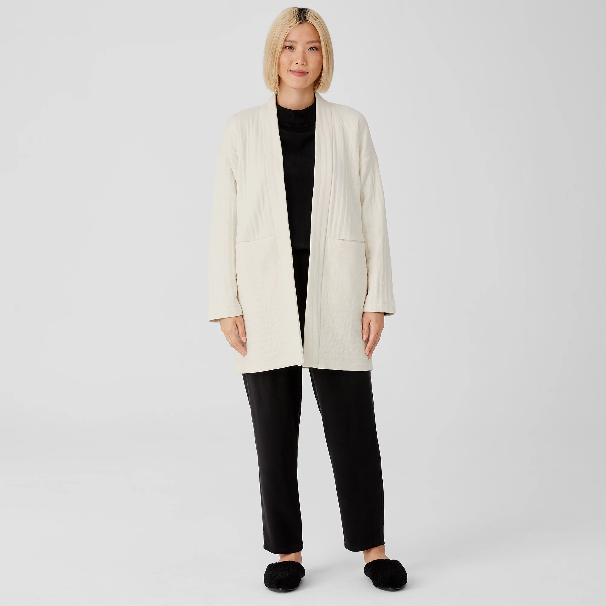 Organic Cotton Channels High Collar 