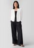 Silk Georgette Crepe Cropped Blazer