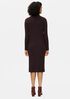 Merino Scrunch Neck Dress in Regenerative Wool