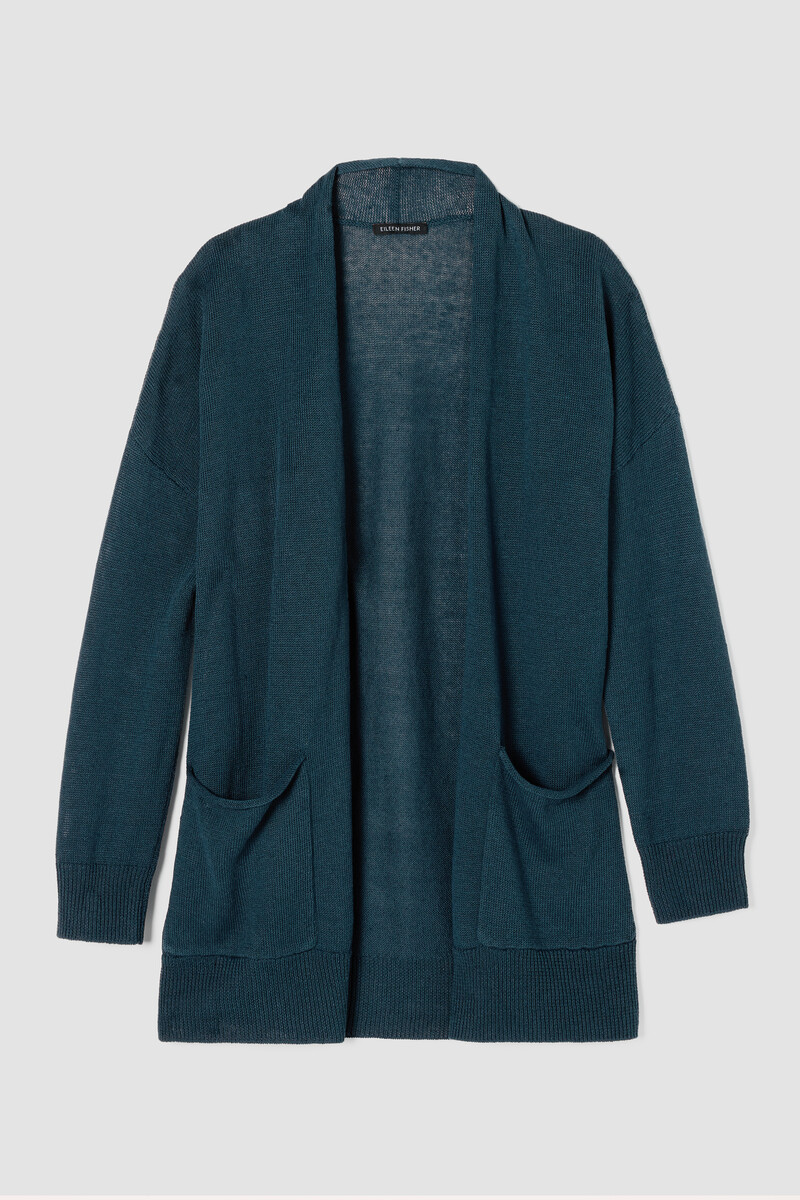 Organic Linen Cotton Cord Long Cardigan Organic Linen Cotton Cord Long Cardigan