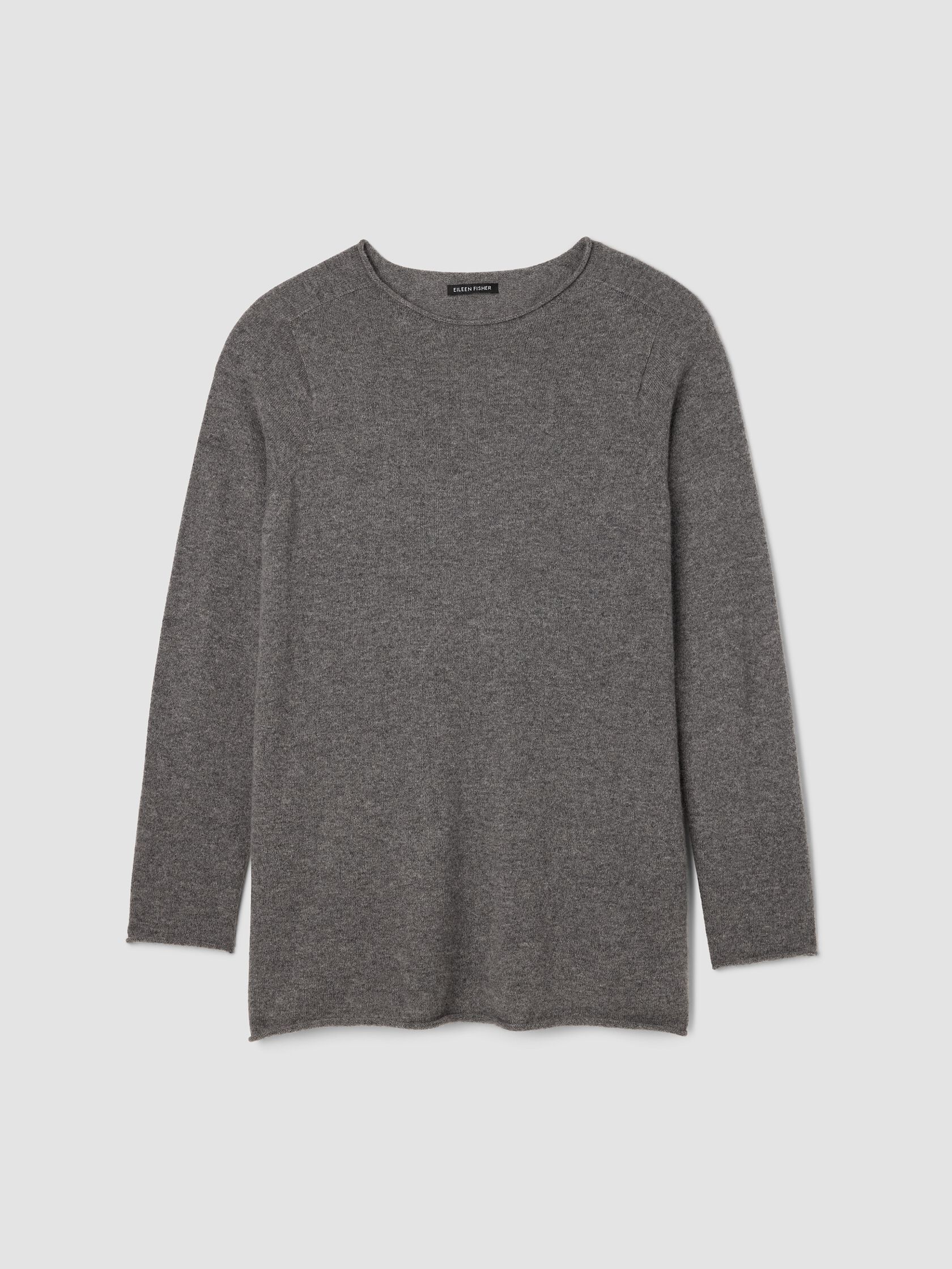 Italian Cashmere Crew Neck Long Top